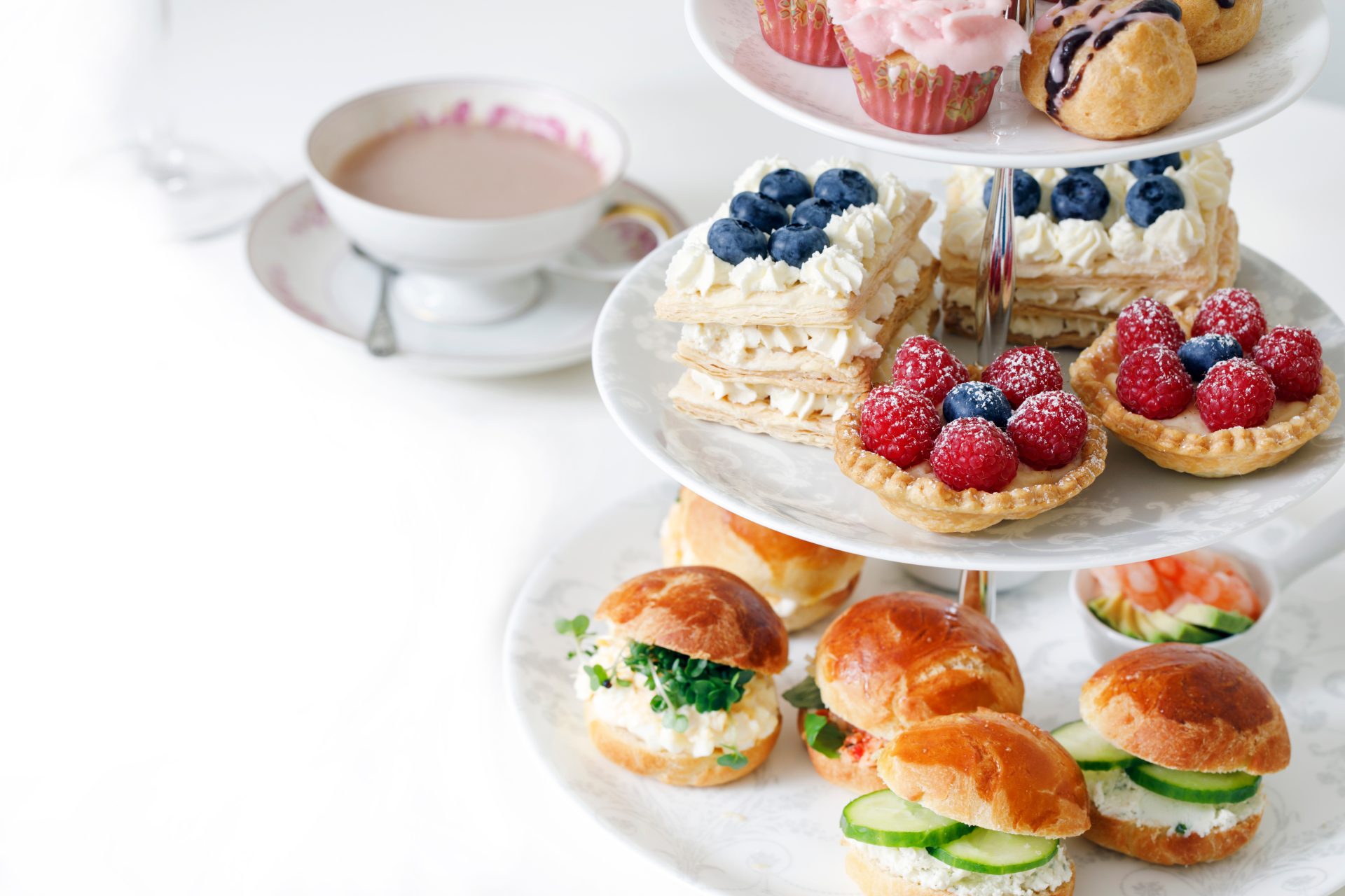 Afternoon tea event at Teasel Green development in Eggborough