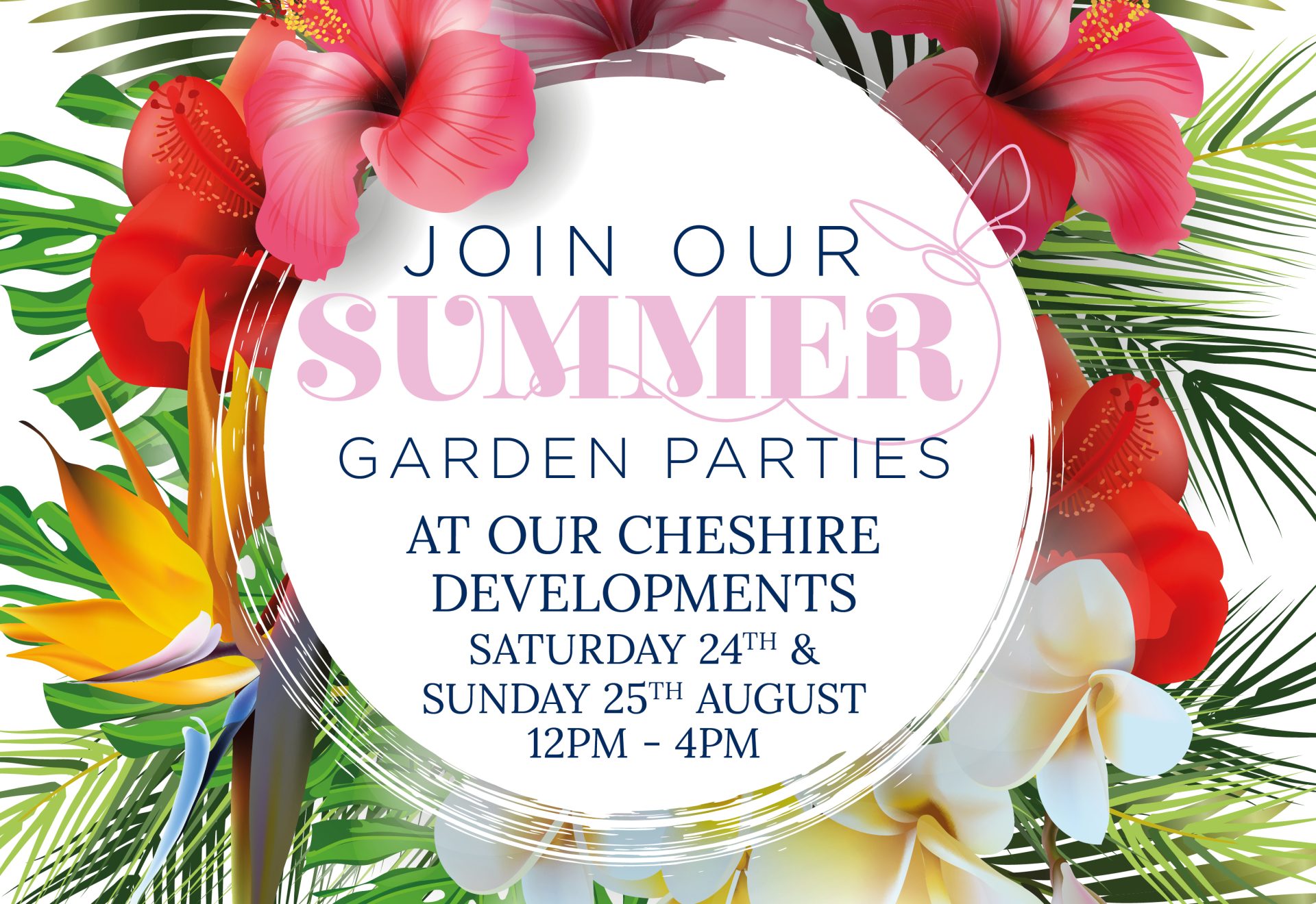 Summer Garden Party Events at Jones Homes Cheshire Developments