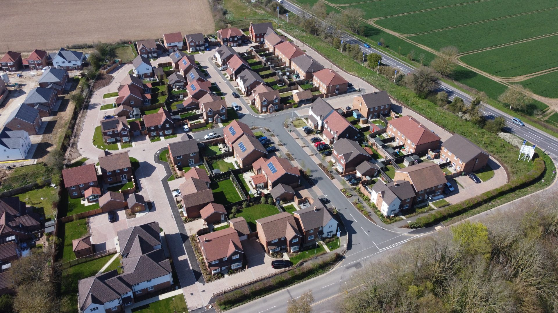 Final hand over of keys at completed development in Lenham, Kent.